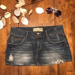 Mini Jean Skirt